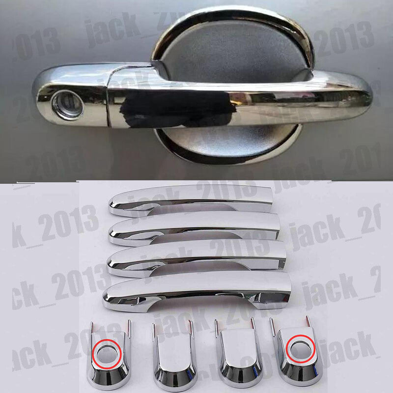 for Hyundai for Tucson 2005-2014 Chrome ABS Side Car Door Handle Cover Trim 8pcs