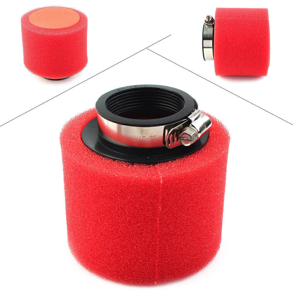 45mm Red Foam Stright Air Filter Fit CRF50 XR50 Motorcycle ATV Pit Dirt Bike Q