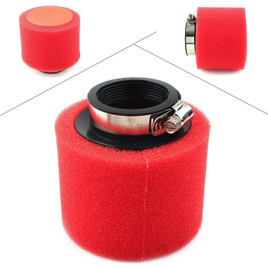 45mm Red Foam Stright Air Filter Fit CRF50 XR50 Motorcycle ATV Pit Dirt Bike Q