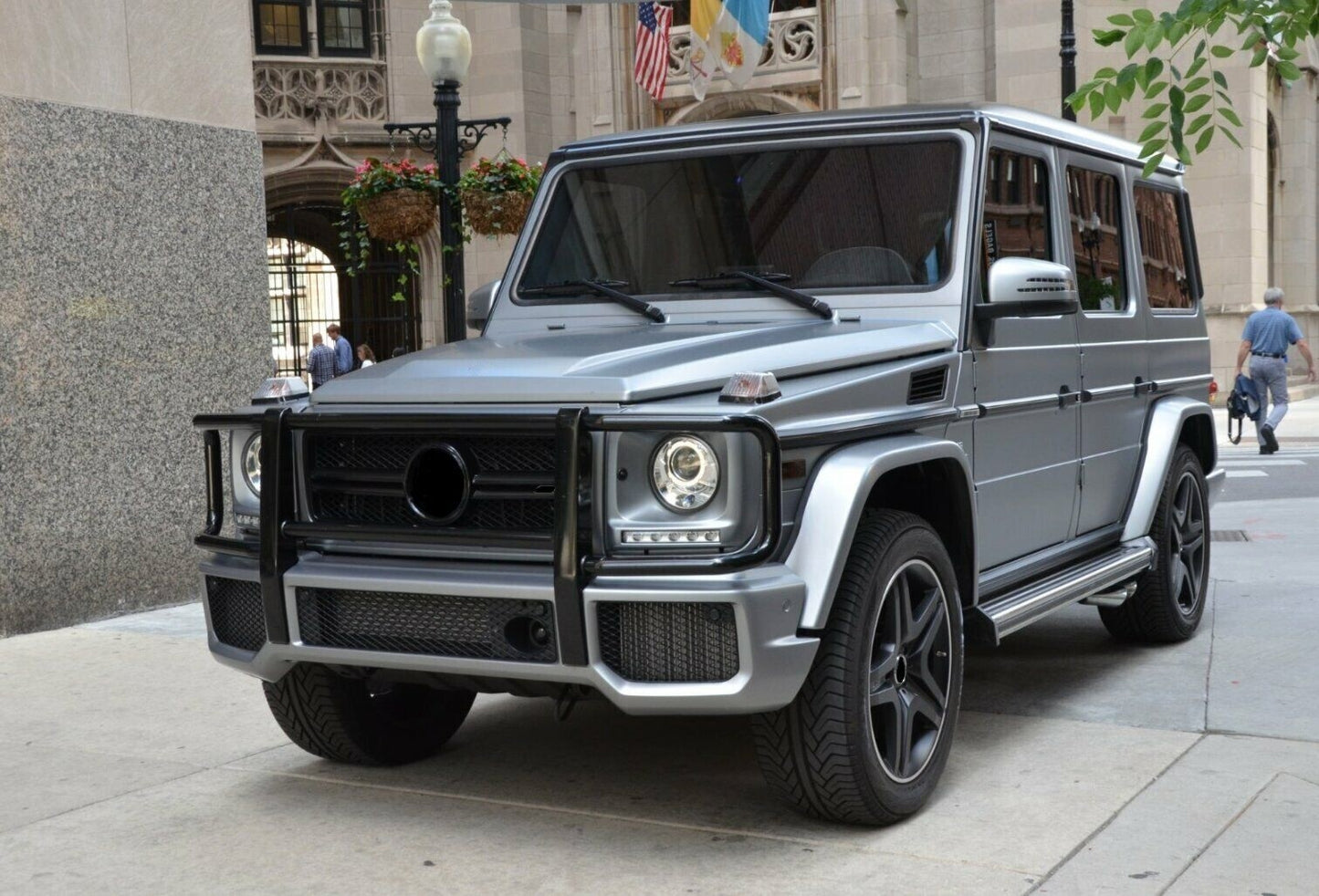 Aftermarket Black AMG Style Front Bumper Grille Brush Guard For G63 G500 G-Wagon