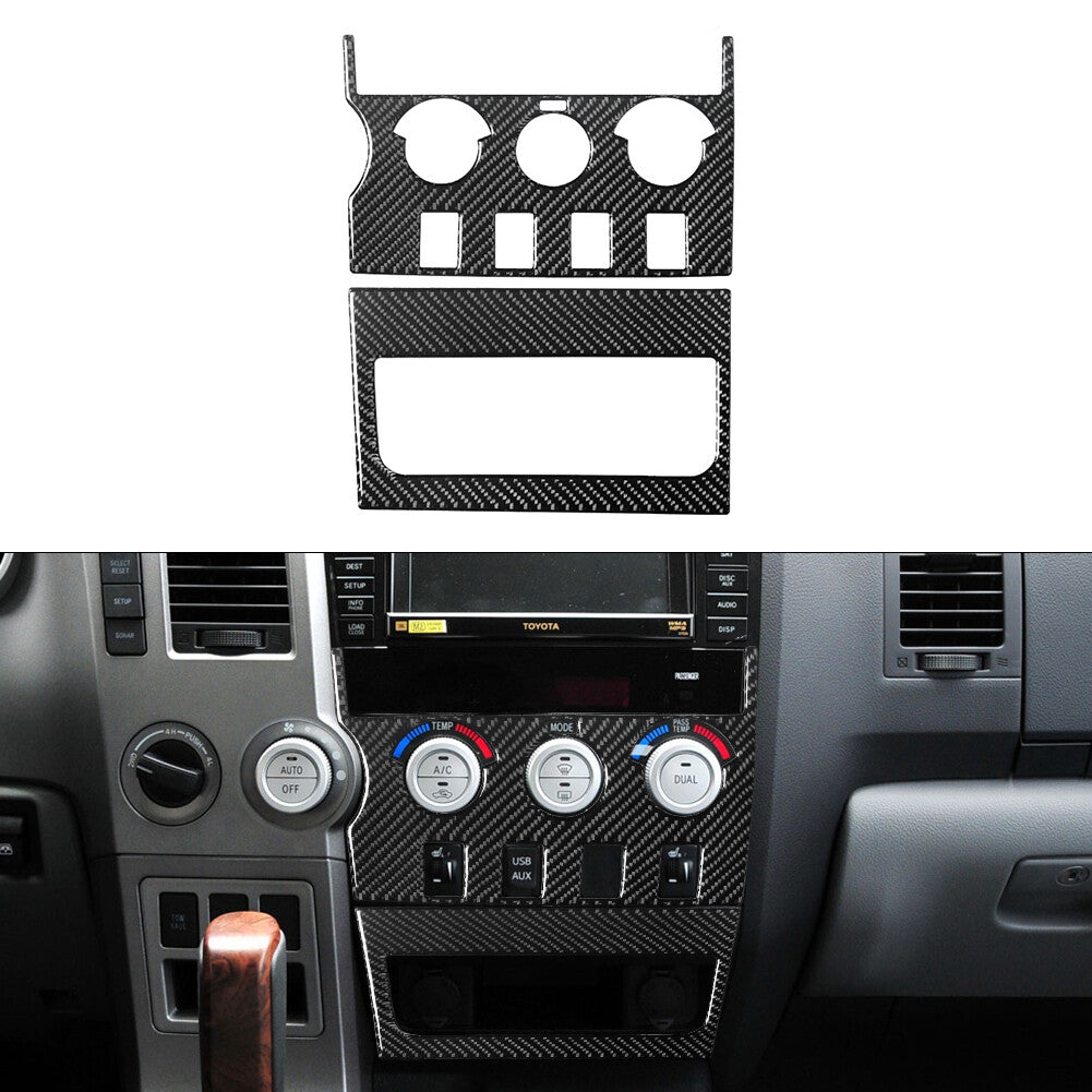 4Pcs Carbon Fiber Automatic Transmission Panel Trim for Honda CRV CR-V 2012-2016 v
