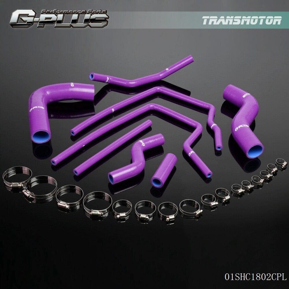 Silicone Radiator Hose Purple Fits 96-00 for Subaru Impreza GC8 GF8 STI EJ20 WRX - v