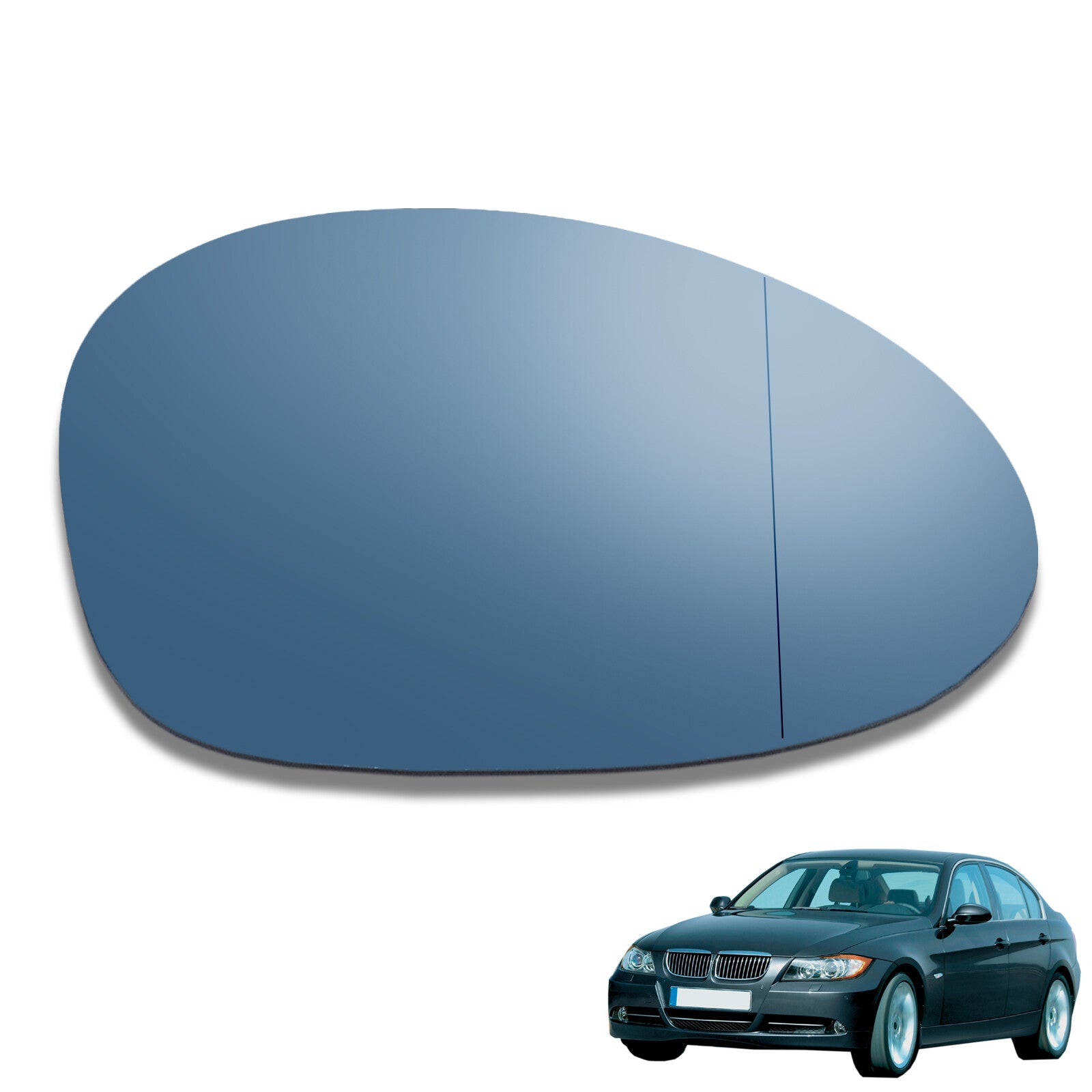 NEW exterior mirror glass right for BMW 1 Series E81 E87 E82 3 Series E90 E91 E92 Q