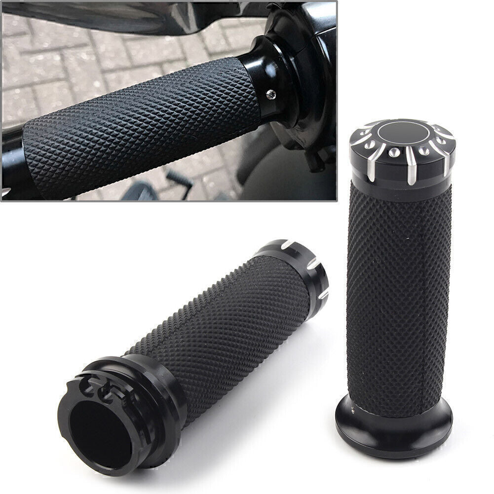 1 Lenkergriffe Motor F¨¹r for Harley Dyna Sportster XL883 1200 Softail Black