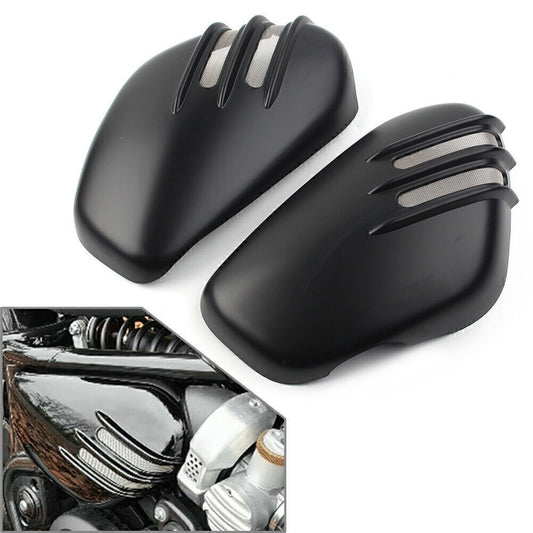 2x Battery Side Cover For Bobber & Speedmaster 1200 Matte ABS Plastic Black