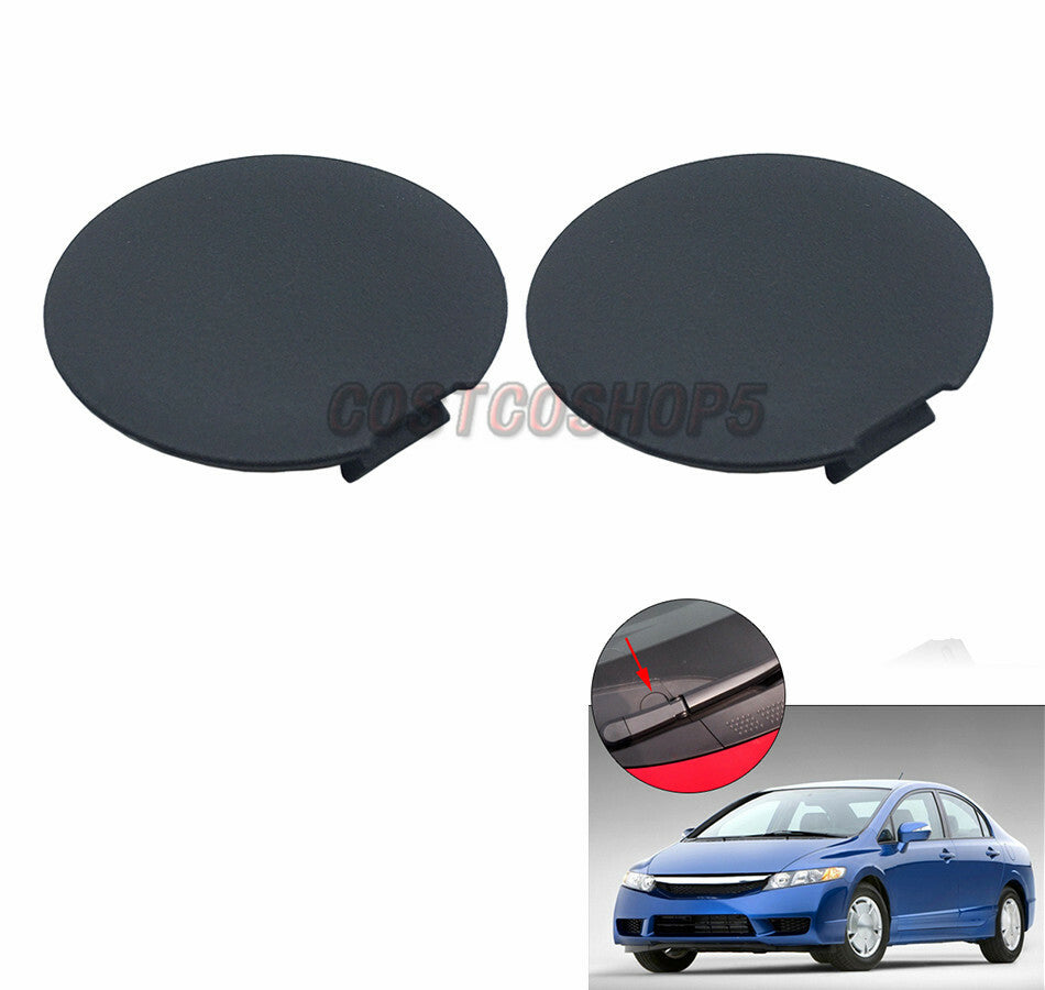 Pair of Left  Right Cowl Top Screw Cap Cover For 06-11 for Honda for Civic MDX 01-06