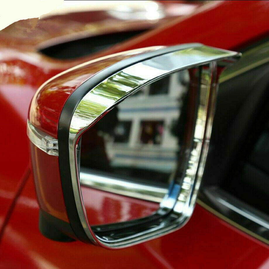for Nissan Rogue 2014-2020 Chrome Side Rearview Mirror Cover Rain Eyebrow Trim
