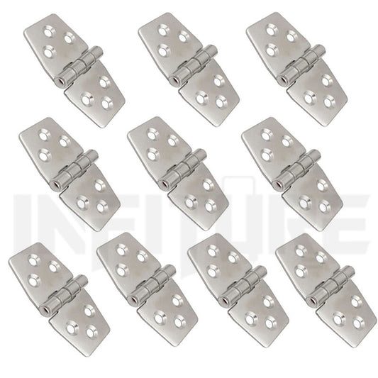 10X 316 Stainless Steel Marine Boat Hinges 3 1.5 Strap Hinges Heavy Duty Thin