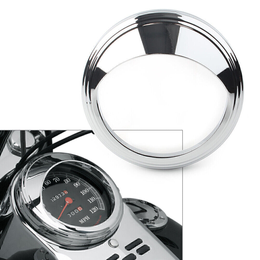 5 Visor Speedometer Gauge Bezel Cover Trim Ring for Harley Davidson Chrome