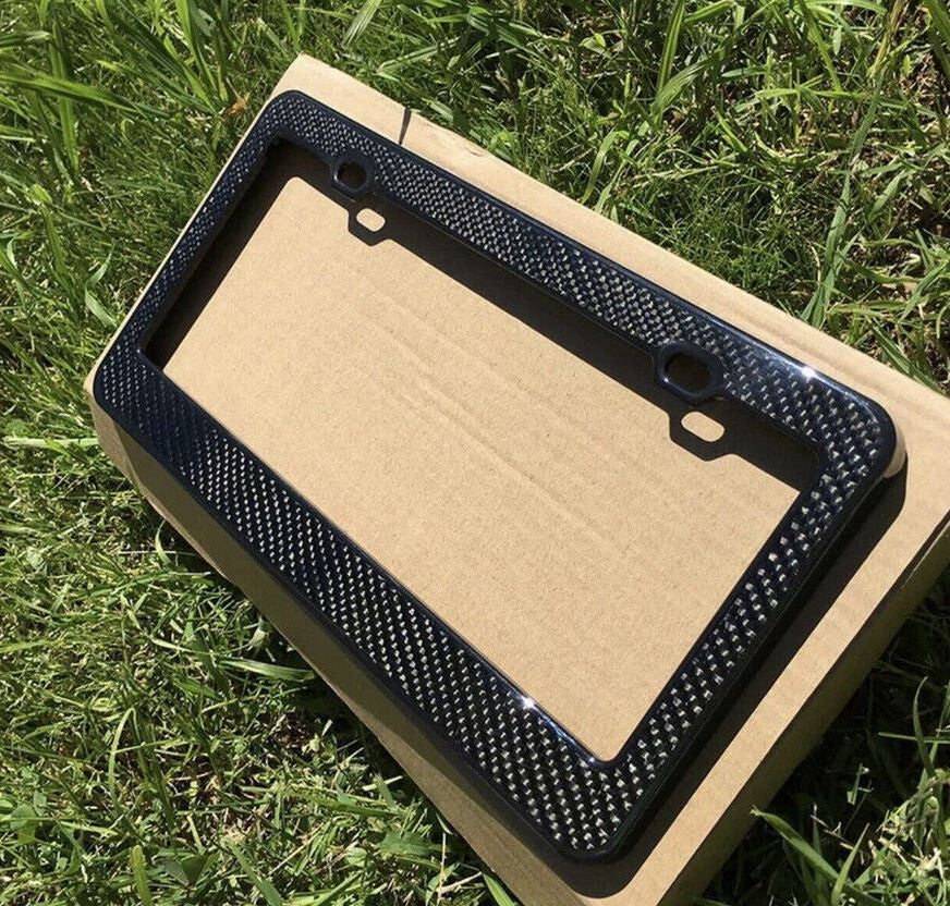 Car license plate frame cover trunk carbon fiber suitable  for ford