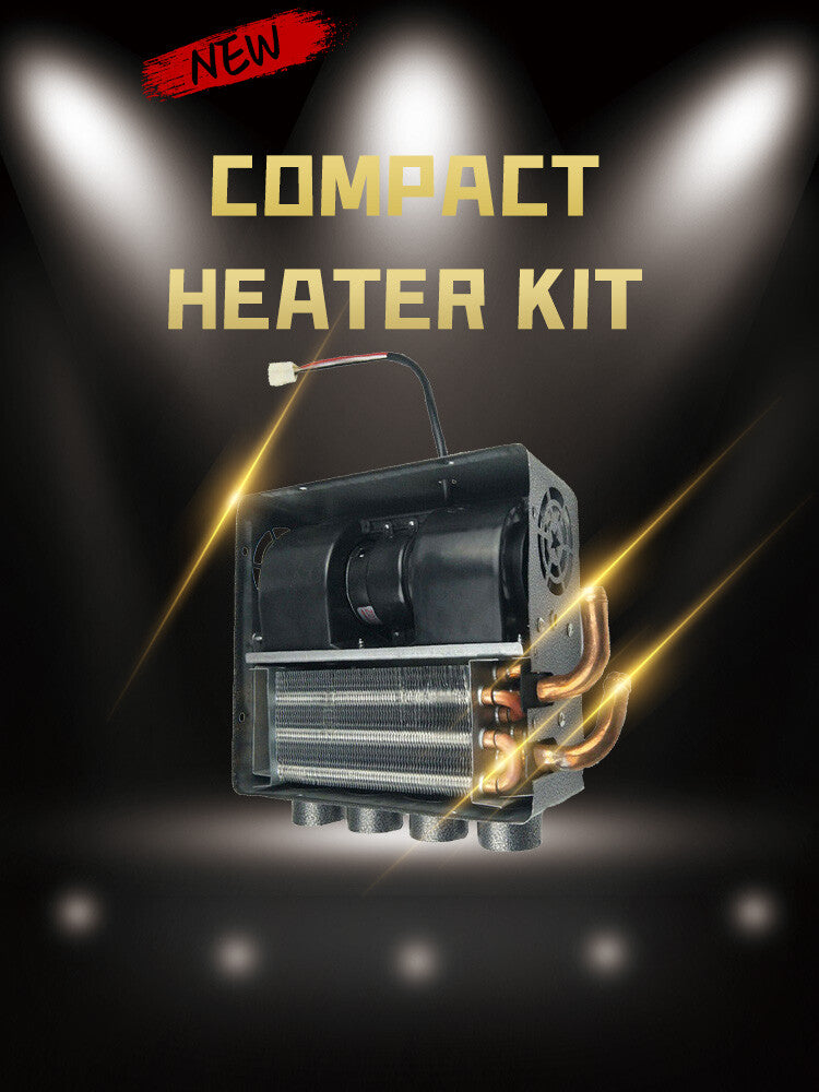 Universal 12V Auto Truck Underdash Compact Heater Copper Tube Speed Switch Kits Q