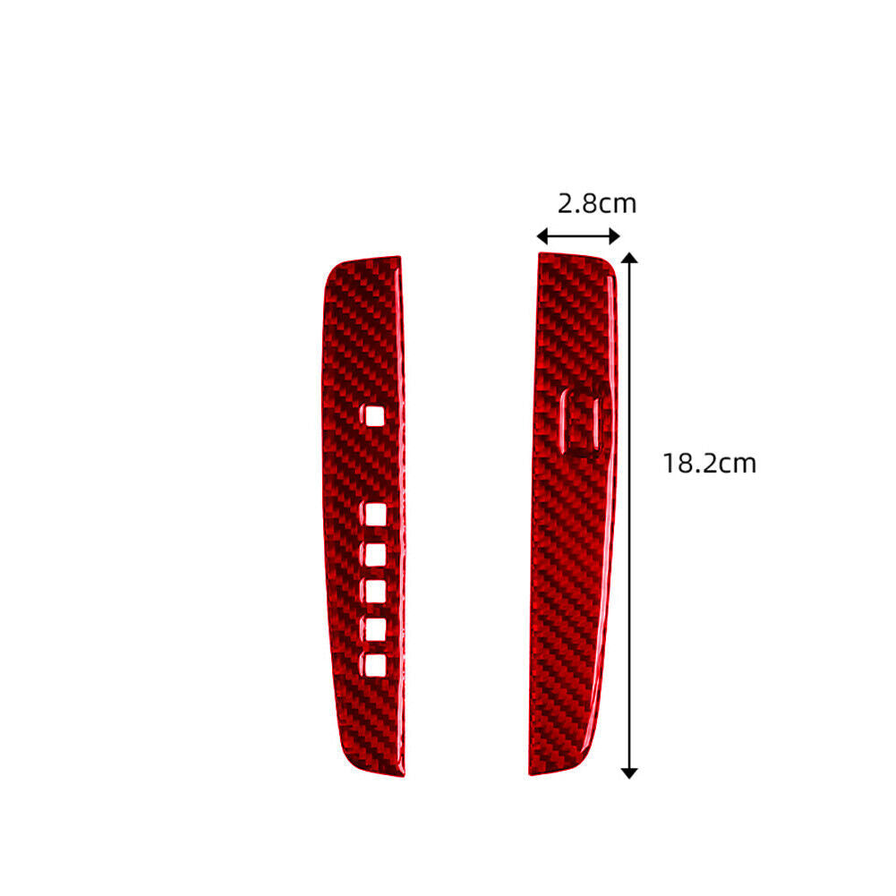 Red Carbon Fiber Inner Gear Shift Indication Panel Trim for Honda Accord 2013-17