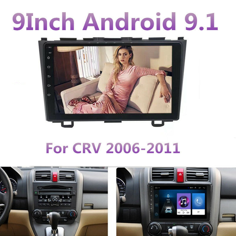 Android 9.1 Car Navigation GPS Radio Multimedia Video Player For CRV CR-V 06-11