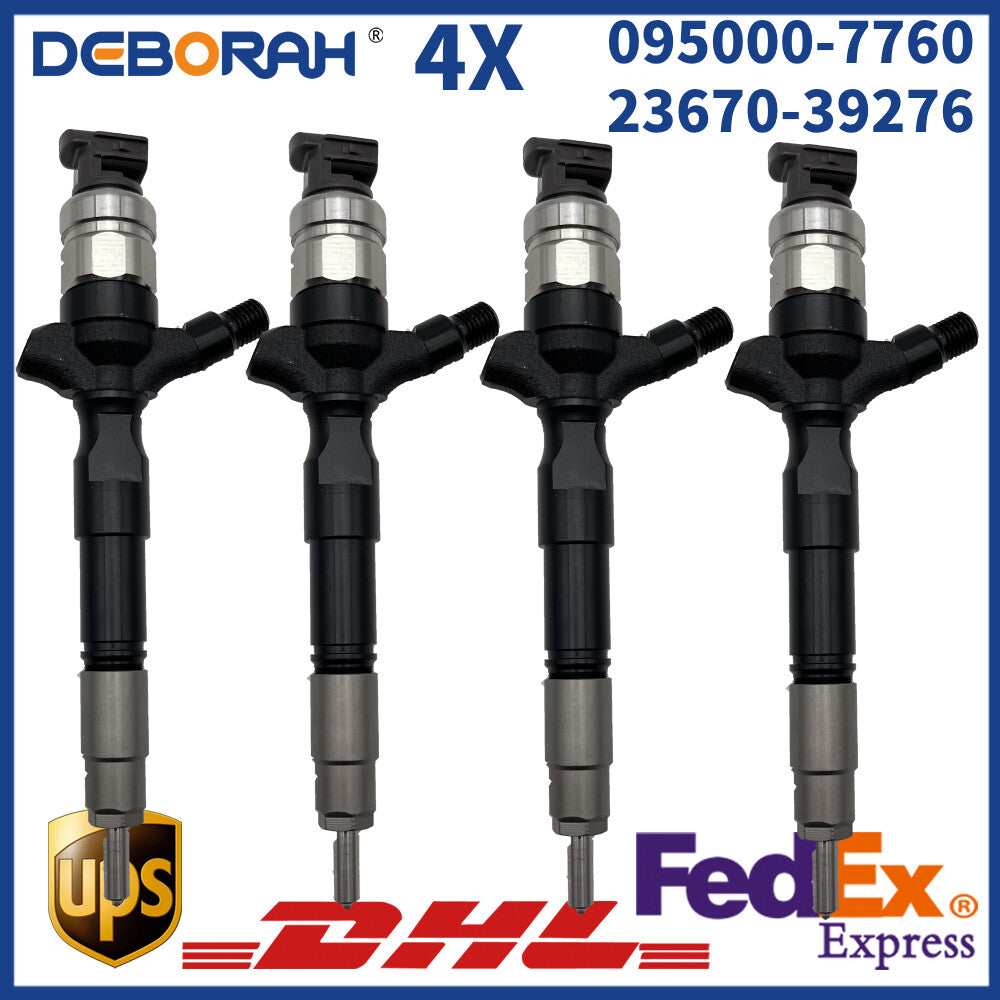 4X Common Rail Diesel Fuel injector 095000-7760 for Toyota Hiace Hilux Motor