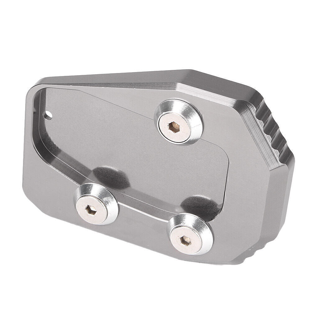 Kickstand Side Foot Stand Extension Pad Plate Fit for Yamaha MT09 2013-15 16 Gray Q