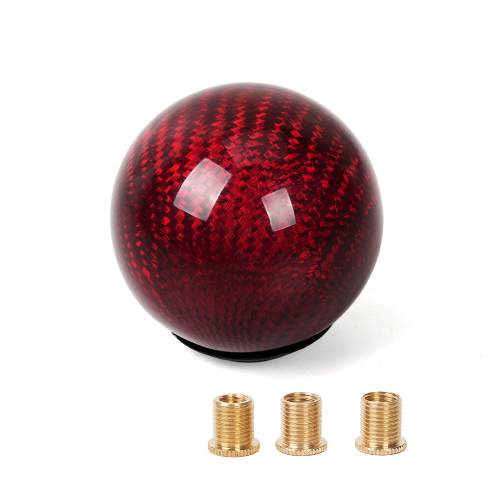 Universal Racing Carbon Fiber Aluminum Manual Car Gear Shift Knob Shifter Lever
