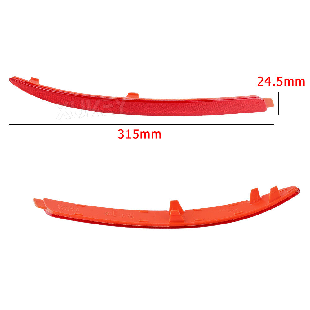 2x L+R Rear Bumper Reflector Fog Light Lens for Skoda Octavia MK2 1Z 2009-2013 Q