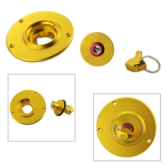 CNC Aluminum Fuel Gas Tank Cap Cover Fit for HONDA CBR600RR F3 F4 F4I CBR1100XX Gold Q