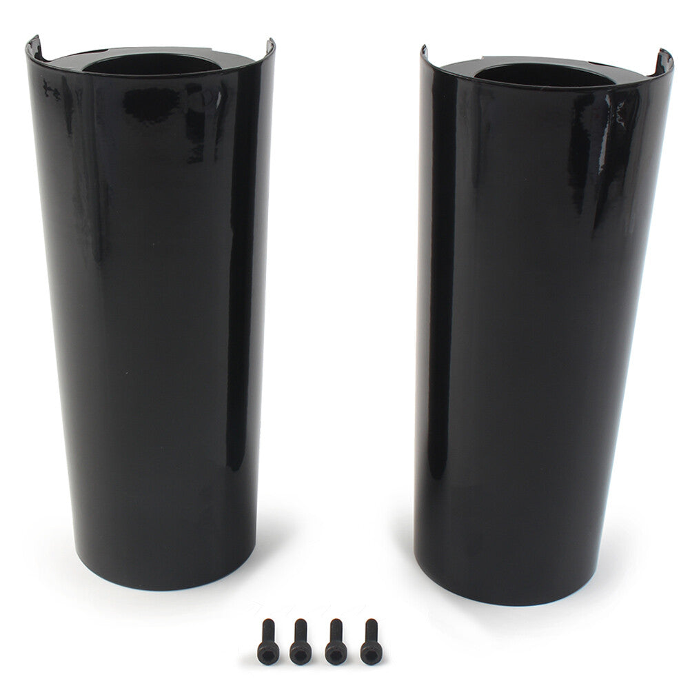 Fit for Harley Electra Tri Glide FLHX Pair +2 Smooth Fork Tube Slider Cover Cowbell