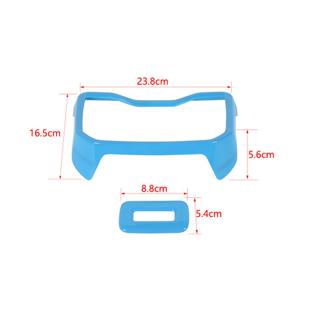 Light Blue Rear Armrest Water Cup Holder Panel Trim for Jeep for Wrangler JL 2018-22
