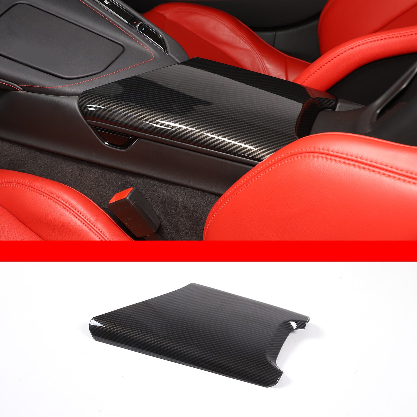 Carbon Fiber Steering Wheel Volume Button Cover for Corvette C7 2014-2019- v