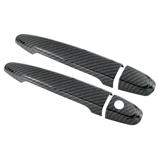Carbon Fiber Style Door Handle Cover Trim Keyhole Fit for Lexus SC430 2002-2010