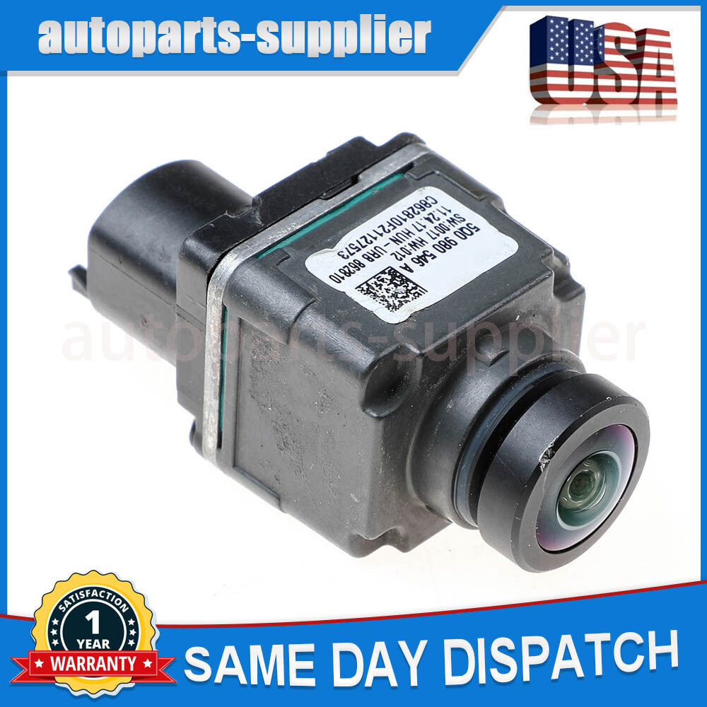 The forward-facing camera is compatible with for Audi A4, A5, Q3, Q5, S4, S5, for Volkswagen Atlas, and for Porsche 5Q0980546A.