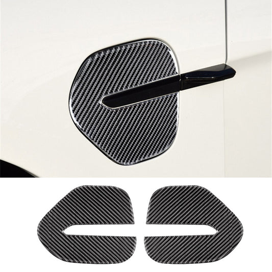 Fit for Porsche Taycan 2019-22 Carbon Fiber Car Charging Port Panel Cover B-type