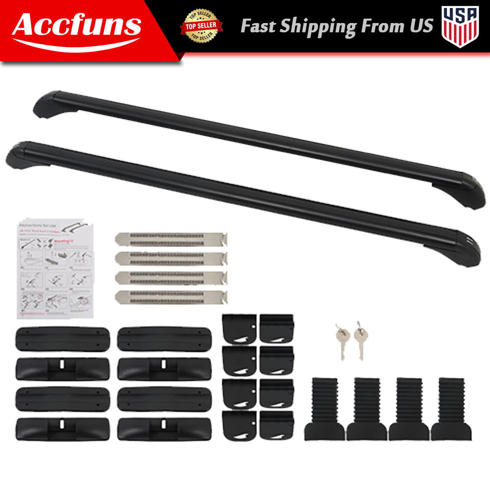 Universal car roof rack crossbar bracket adjustable window frame - n
