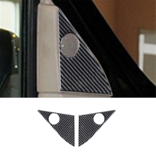 2x for Lincoln for Navigator 2007-14 Carbon Fiber Interior Tweeter Cover Trim Black