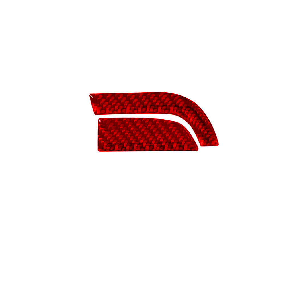 Red Carbon Fiber Rear Air Vent Outlet Cover Trim for Chrysler 200 2015-17 Type A v
