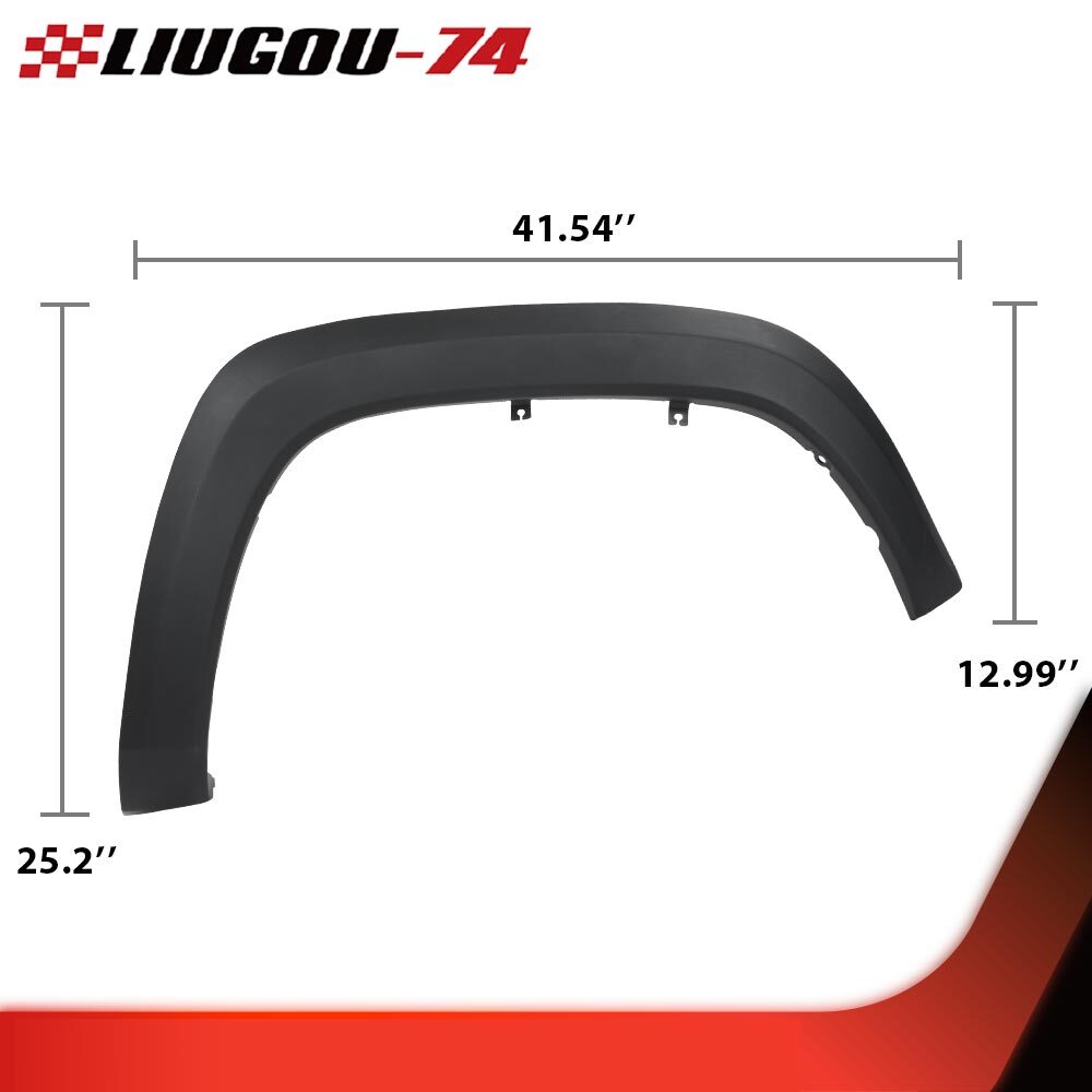 Suitable for 2016-2023 Tacoma front right-hand passenger black bolt mudguard flare- v