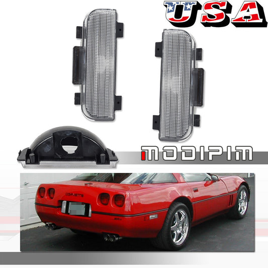 Transparent tailgate rear reverse backup light LH+RH side suitable for 84-90 for Corvette C4- v