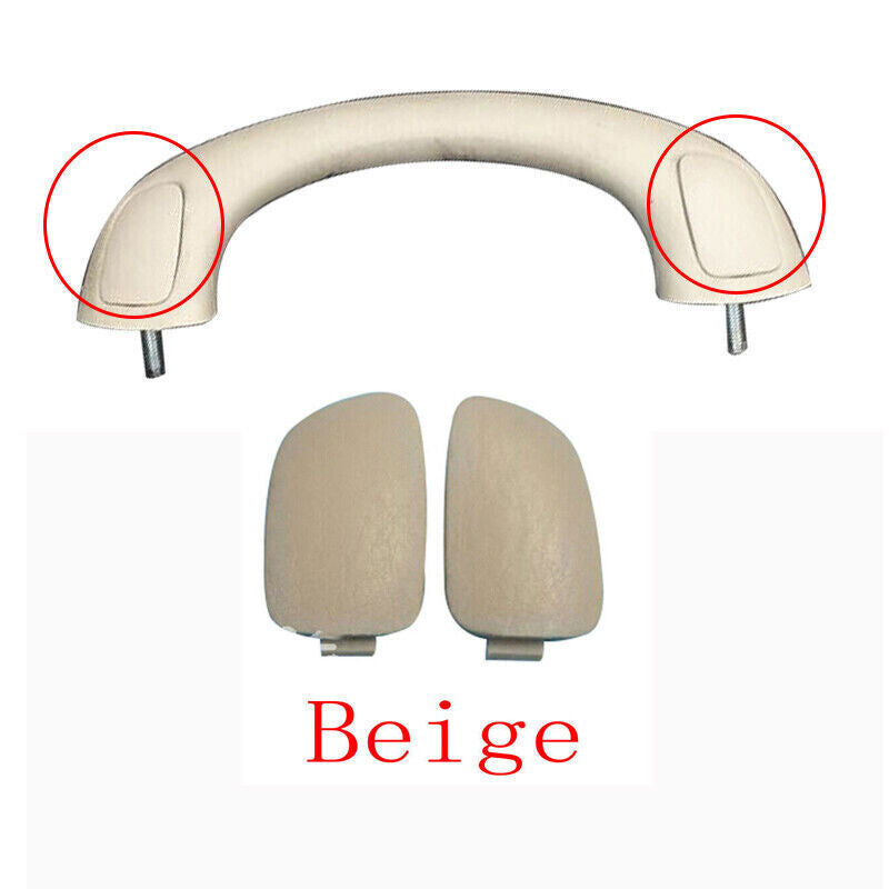 2*Beige Roof Inner Handle Armrest Screw Cover Replace for Toyota Prado 2003-2009 Q