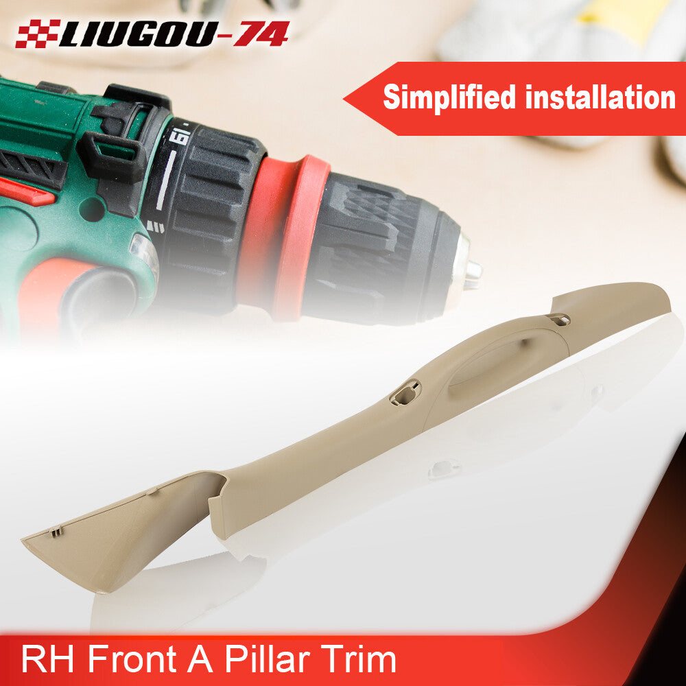 Right Passenger Side Front A-Pillar Trim Panel Handle fit for 04-08 F150- v