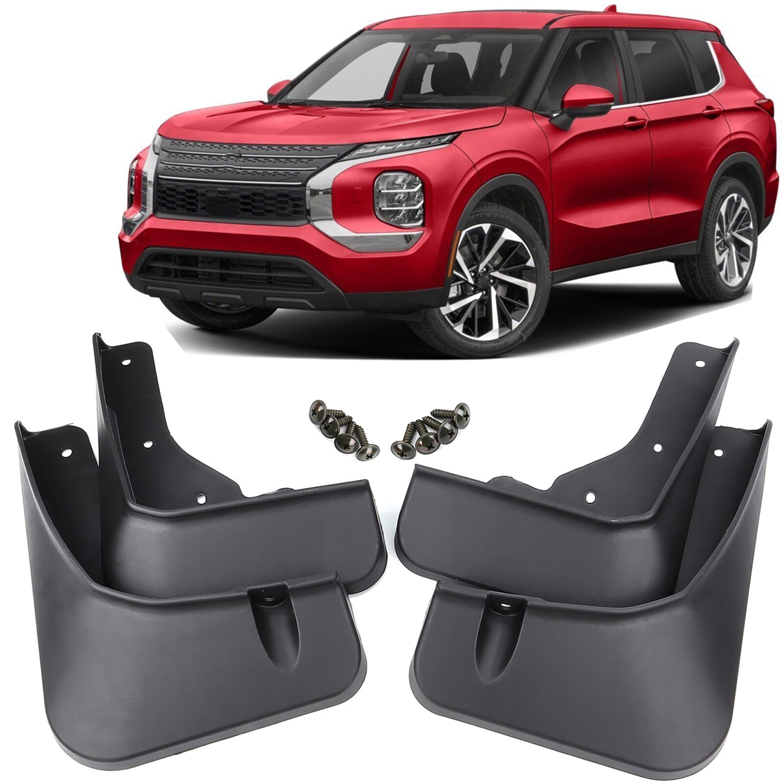 Mud Flaps for Mitsubishi Outlander 2022-2024 Splash Guard Mudguards Front Rear Q