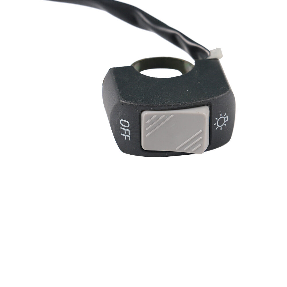 7/8 Motorcycle Handlebar Foglight Horn ON OFF Switch Button 12V Gray Q