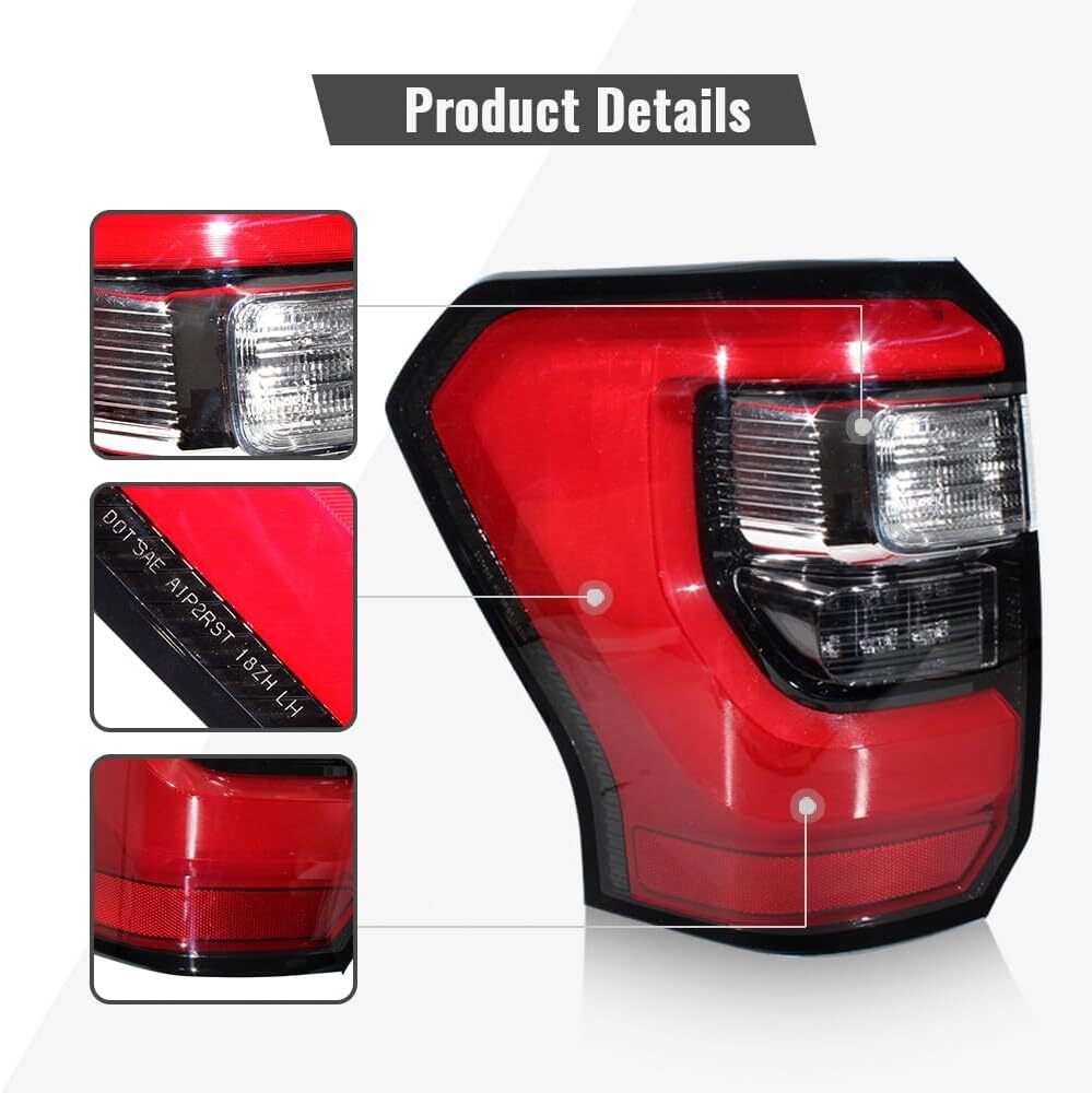 Left Driver Side LED Tail Light Lamp Assembly Fit for Ford Expedition 22018-2021