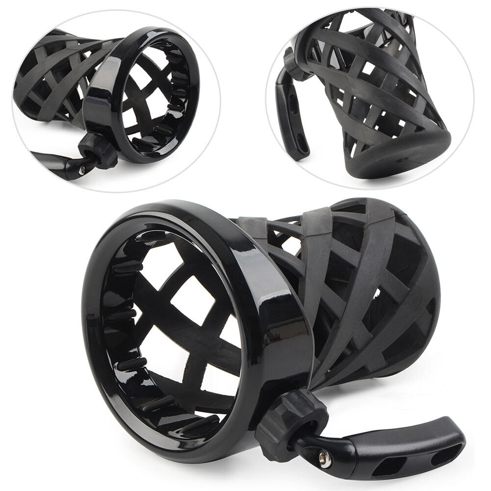 Universal Handlebar Cup Holder Drink W/Mesh Basket Mount Longer for Harley Motor Q