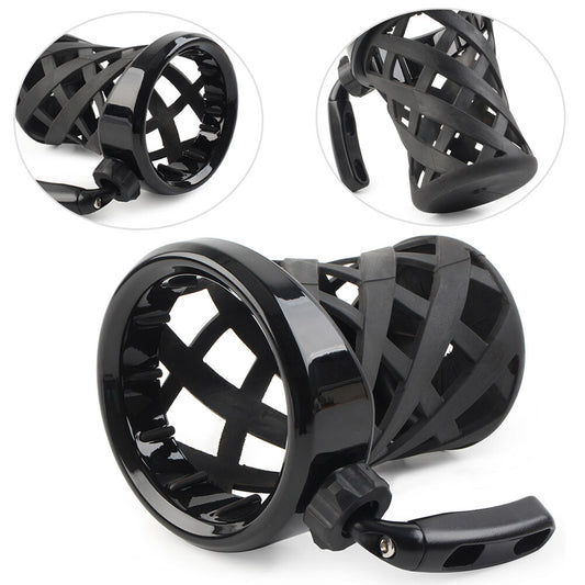 Universal Handlebar Cup Holder Drink W/Mesh Basket Mount Longer for Harley Motor Q