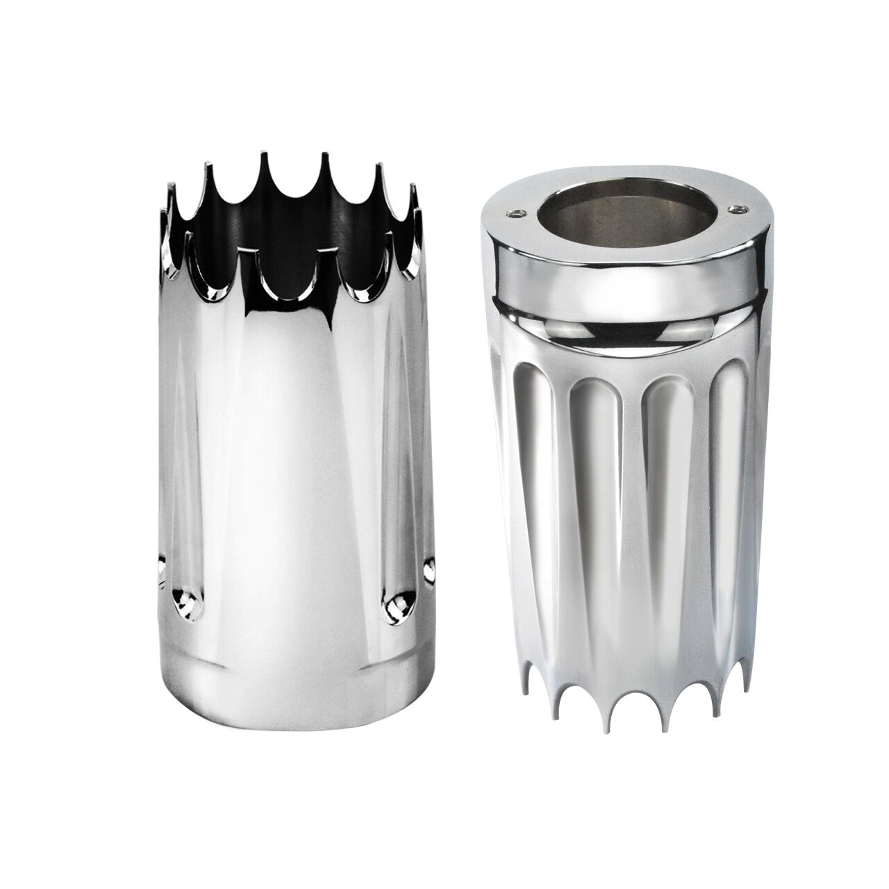 Chrome CNC Slider Fork Cover Fit for Harley Touring Electra Road Glide 1984-2023 Q