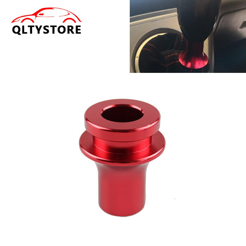M10x1.5 Shift Knob Boot Retainer Jam Nut Adapter Red Manual Gear Shifter Lever Q