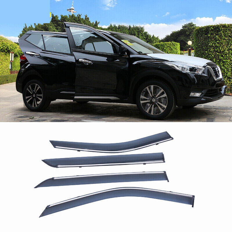 for Nissan Kicks 2017-2020 Acrylic Window Visor Vent Sun Shade Rain Guard Trim4