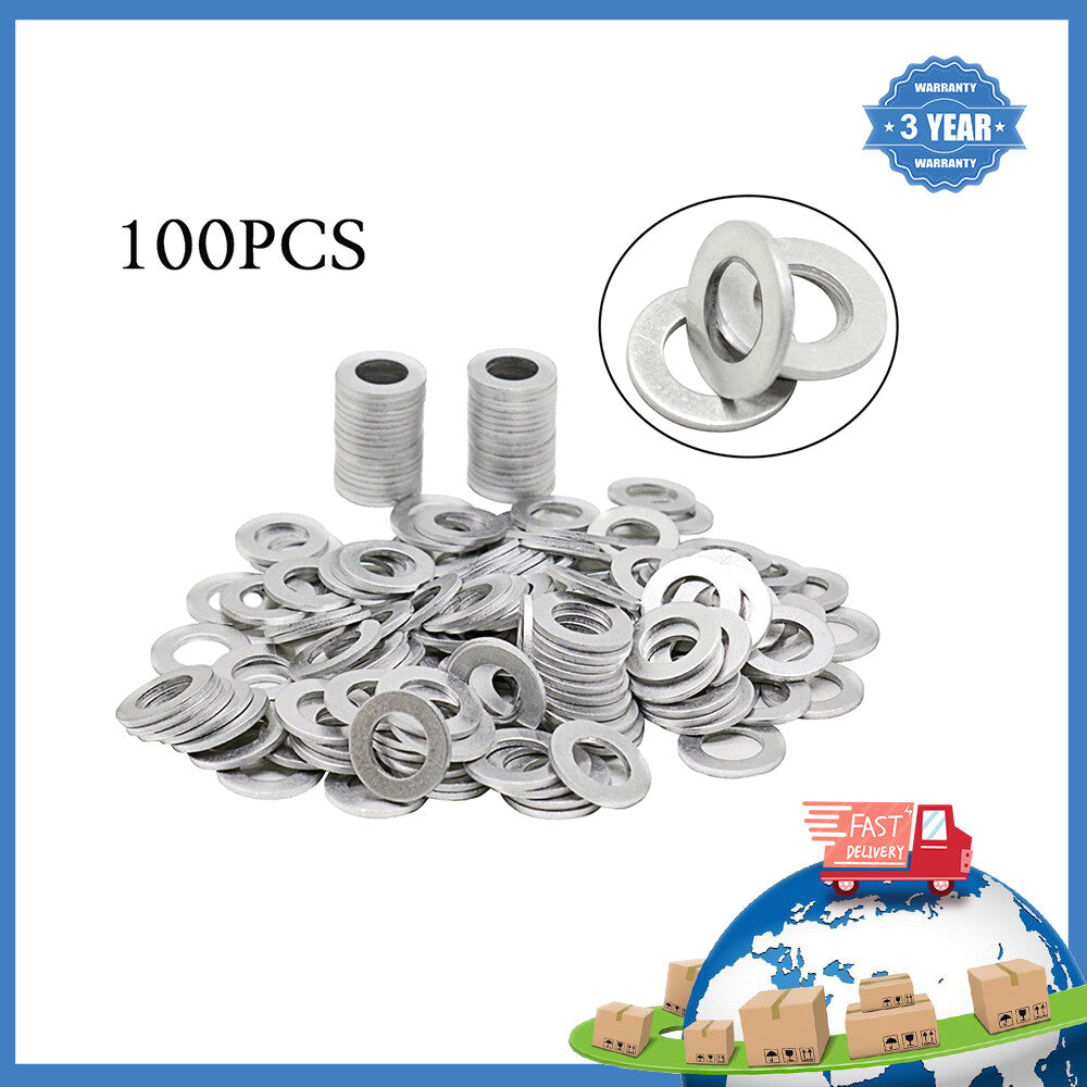 100PCS 90430-12031 12mm Oil Drain Plug Gasket Crush Washer Hole for Toyota for Scion