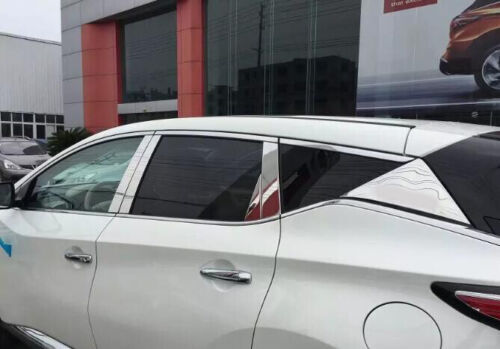 2X for Nissan Murano 2015-2019 Chrome Tail Cover Rear Window Trim Strip Emblems