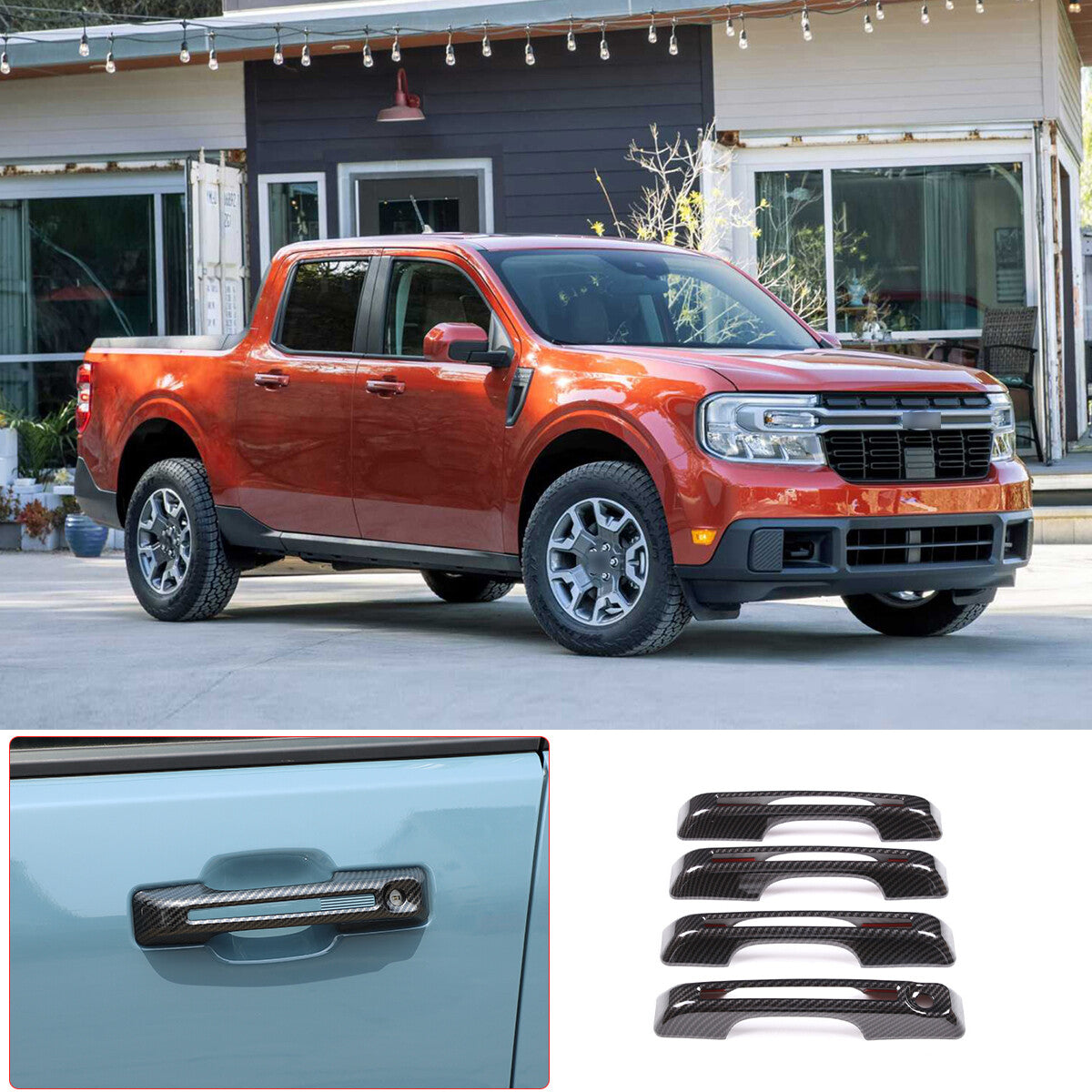 For Fusion 2013-2020 Front Left Rear Mirror Cover Cap Glossy Black- v