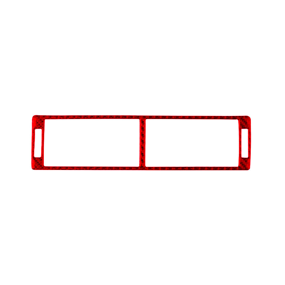 Red Carbon Fiber Central Control Air Outlet Panel Trim for Audi for A4 S4 2005-2008