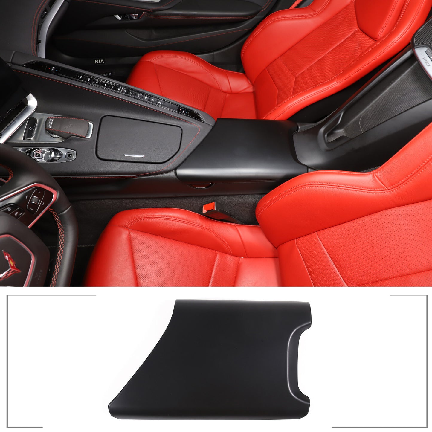 ABS black handbrake storage tray decorative box suitable for Ranger 2015-2021- v
