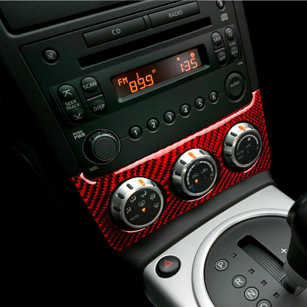 Carbon Fiber Interior Cover Trim Sticker Cover Fit for Nissan 350Z 2006-09