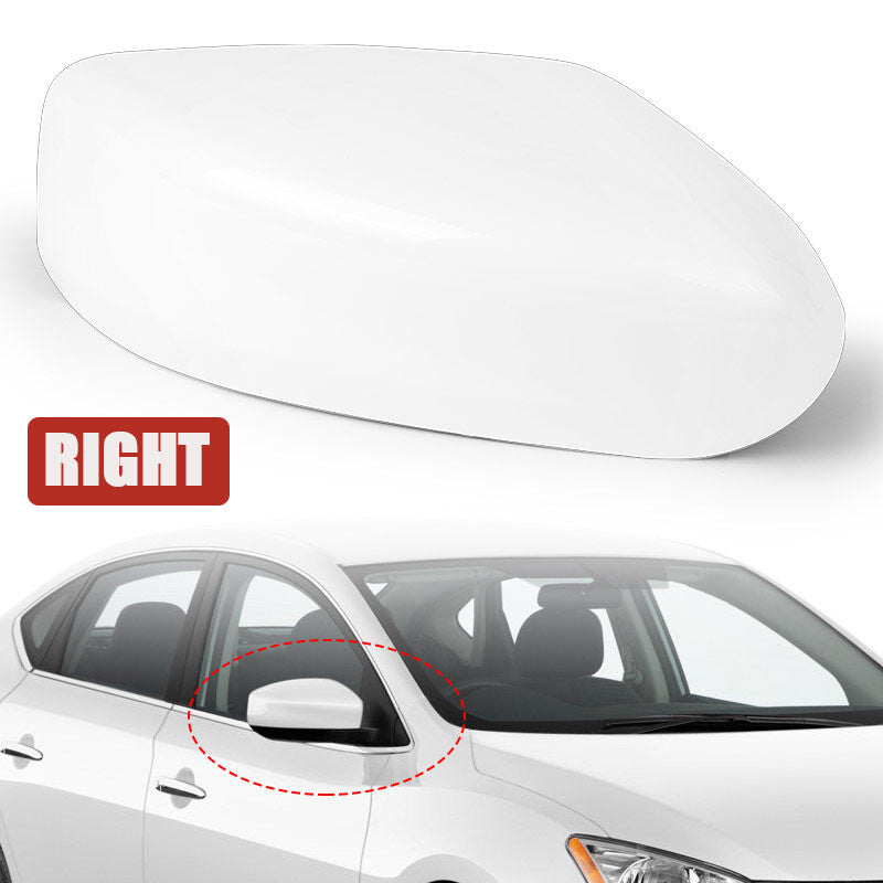 Right Passenger Side Mirror Cap Cover White for Nissan Altima Sedan 2013-2018
